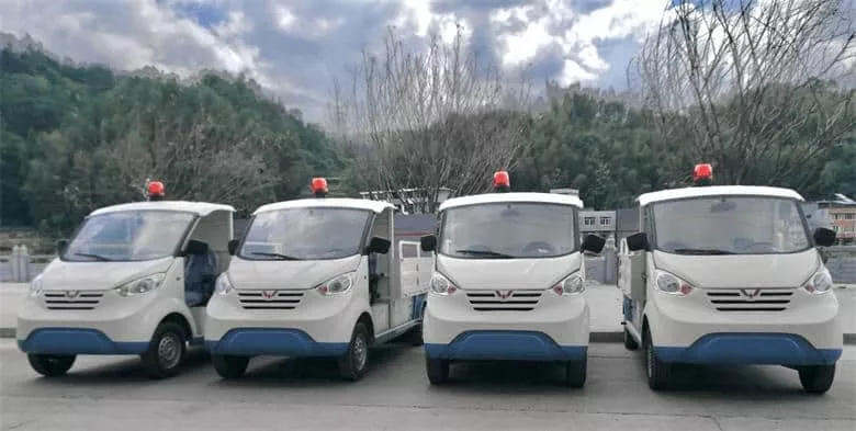 首批五菱电动环卫车温州泰顺交付-五菱