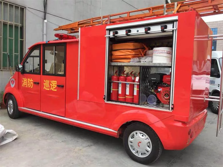 微型电动消防车品牌_小小电动消防车,乡镇好帮手-五菱