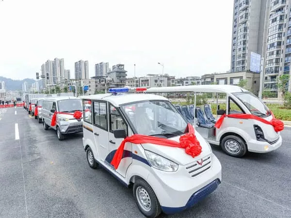 全封闭四轮电动车哪个牌子好-凤凰岭大桥通车仪式！[五菱]